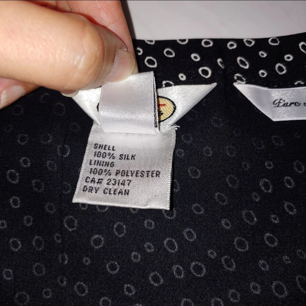 Talbots Silk Polka Dot Skirt - Picture 6 of 6